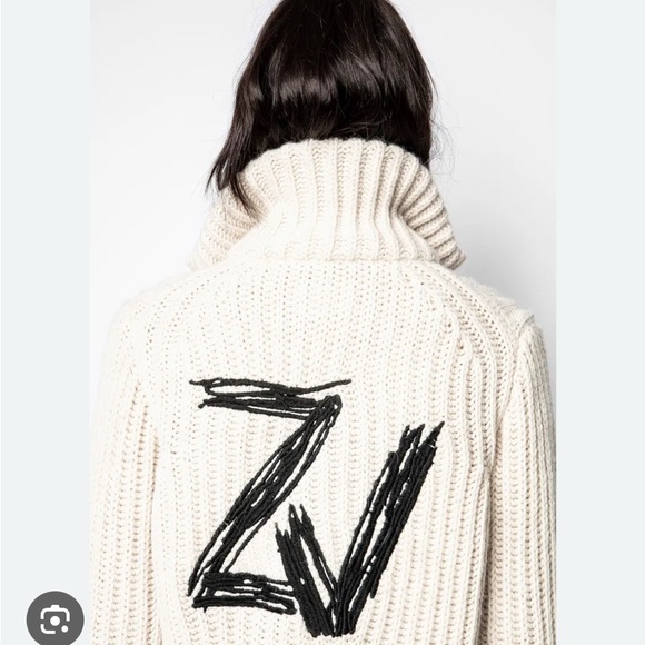 Zadig & Voltaire Beige Women's Cardigan - Picture 2 of 6